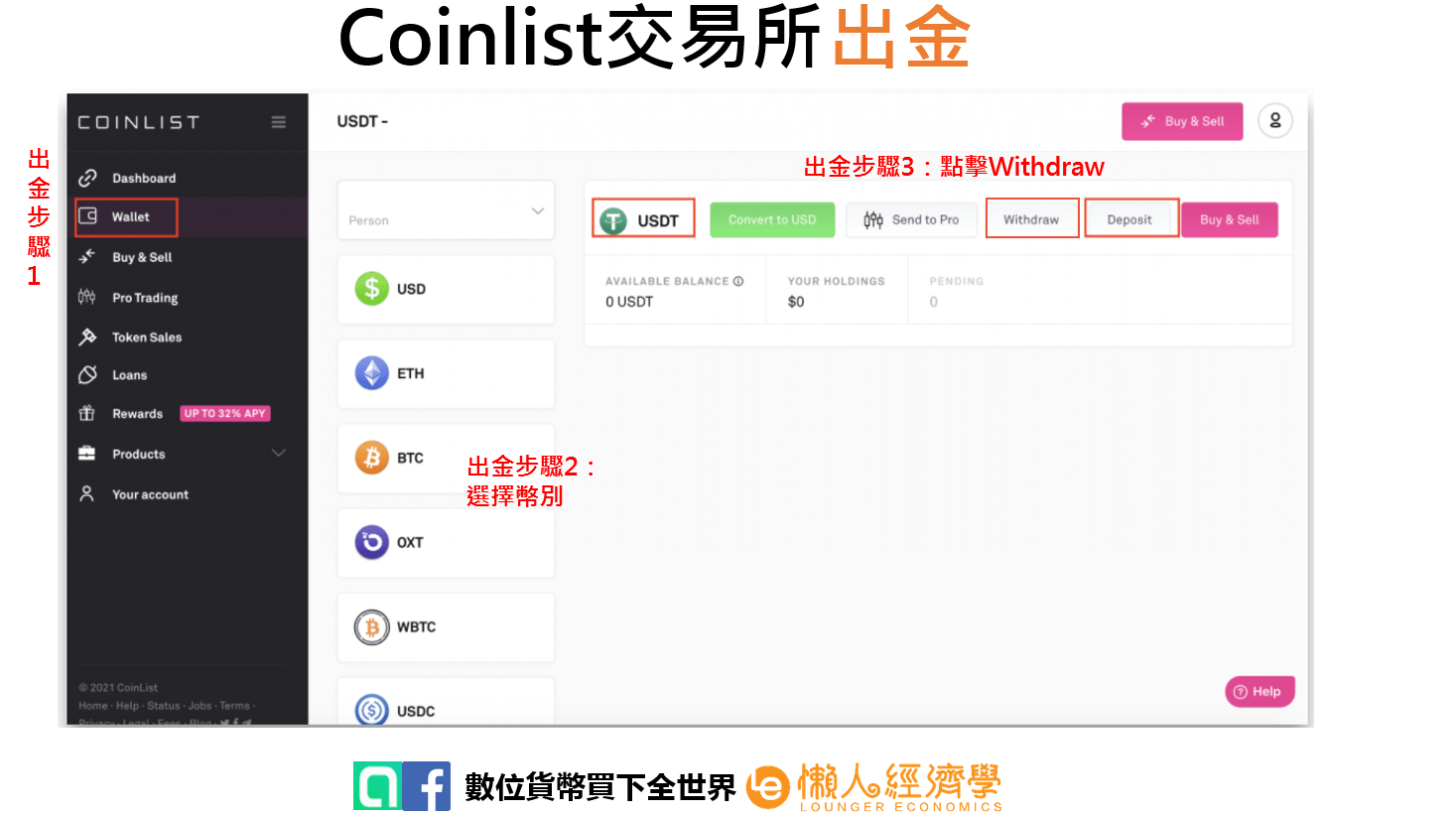 Coinlist出金2