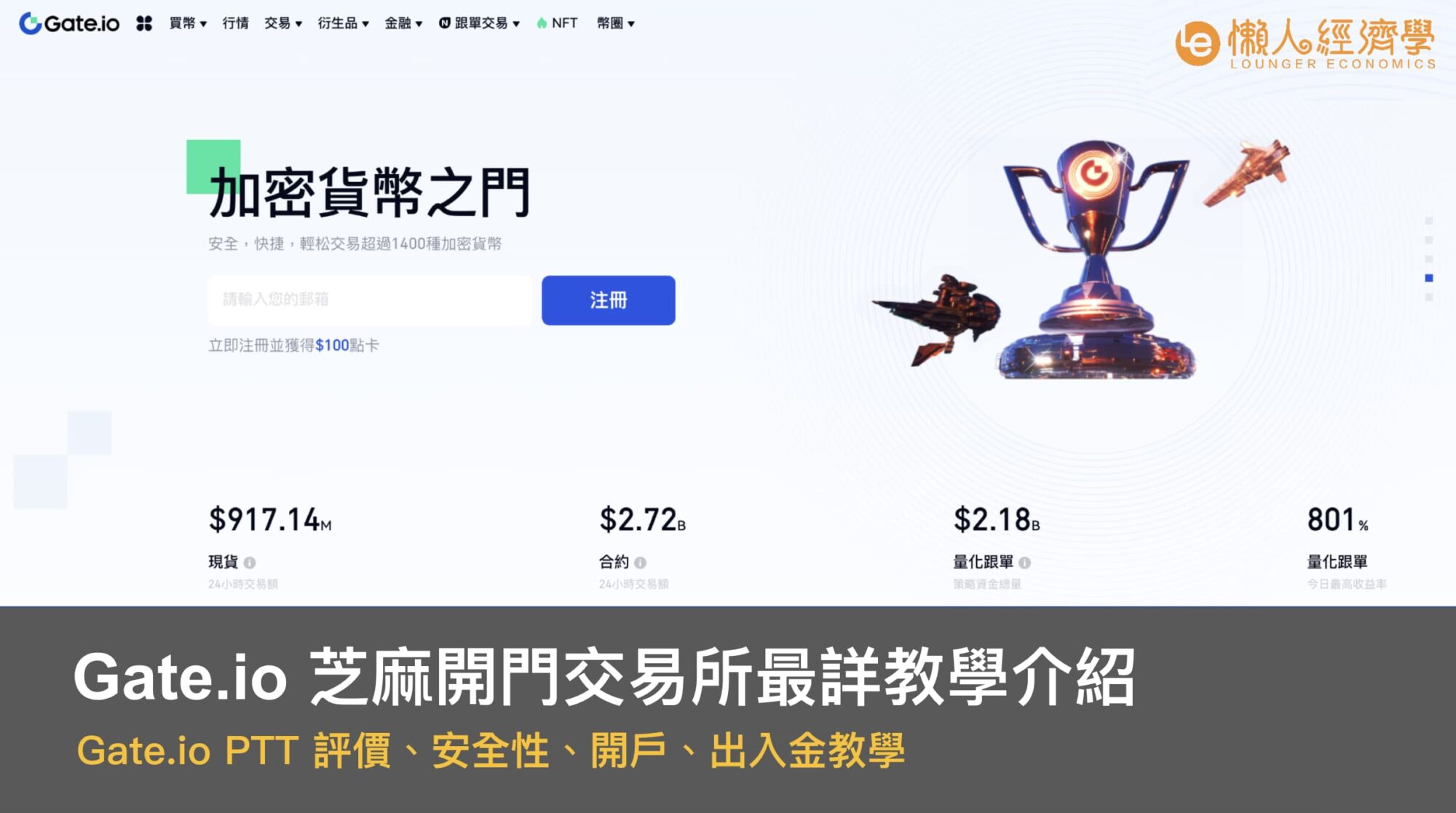 Gate.io 芝麻交易所20%手續費折扣！開戶註冊及出入金一次上手！