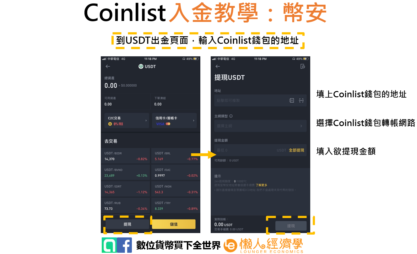 Coinlist入金實測4