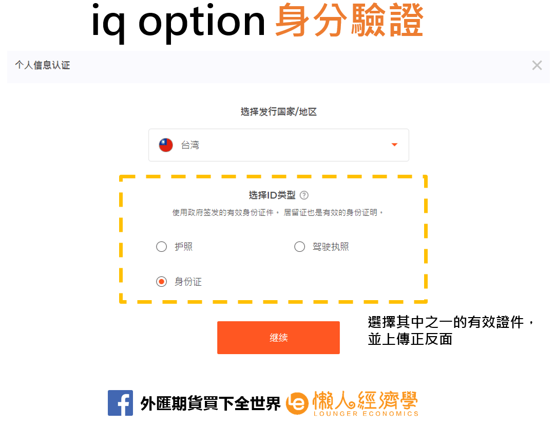 iq option身份驗證7