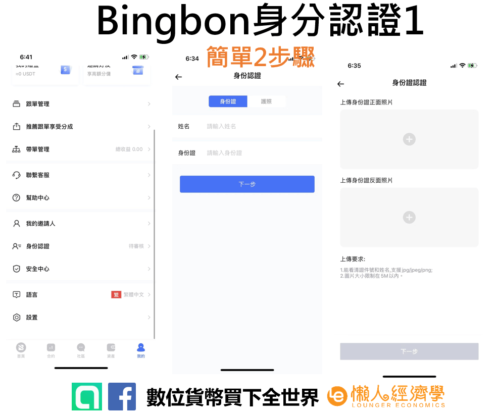 Bingbon身分認證