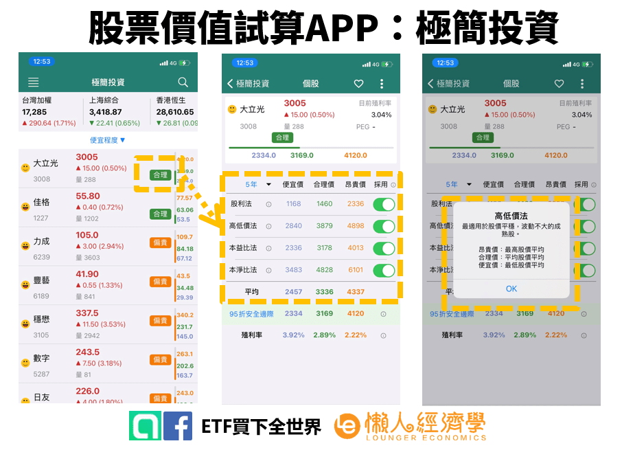 股票價值試算APP