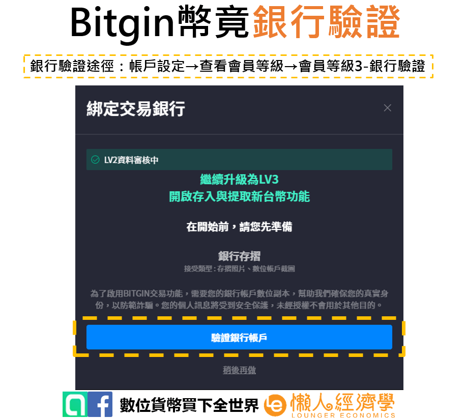 Bitgin銀行認證