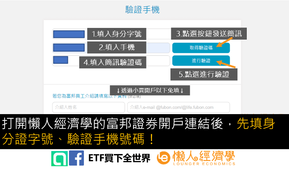 如何使用富邦證券推薦碼？