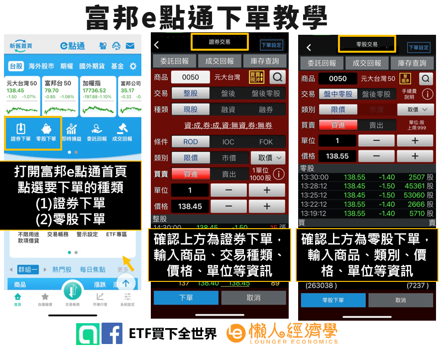 富邦證券下單教學